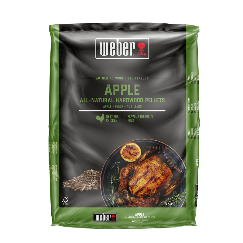 Weber All Natural Hardwood Pellets Apple Blend 8kg