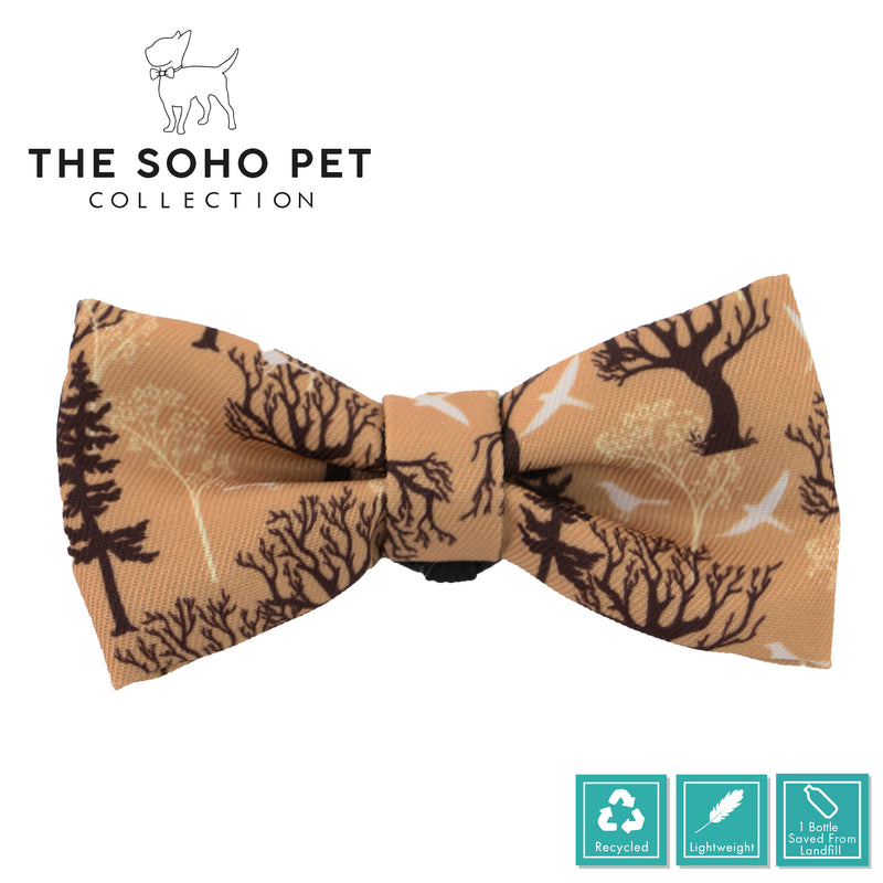 Ancol Soho Reversible Bow Tie Maple/Woodland