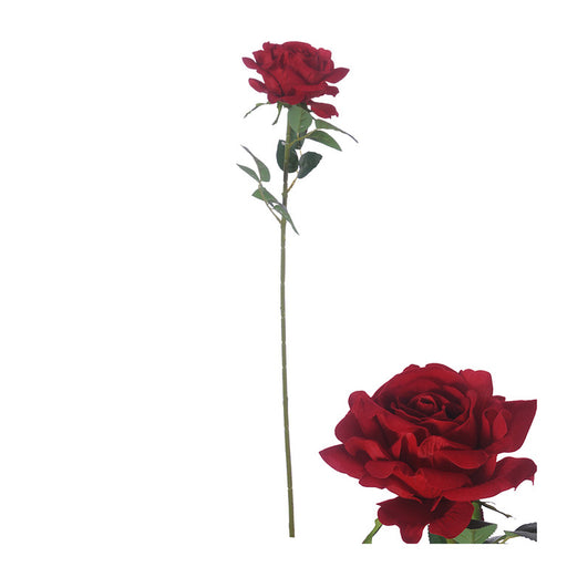 Red Velvet Rose Stem 76 cm