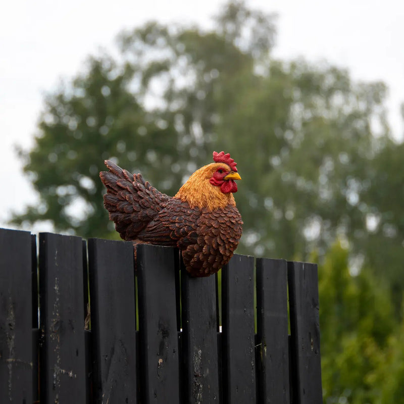 Esschert Fence Chicken Garden Ornament