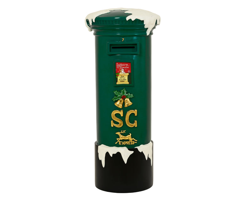 Christmas Mailbox Shop Decoration Poly Fibre 100 cm Green