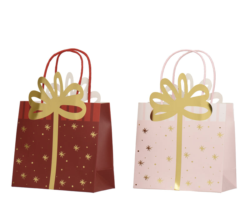 Gift Bag 12 × 6 × 15 cm Gold Foil – 2 Assorted Colours