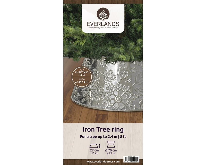 Silver Iron Tree ring suitable for up to 8ft Tree