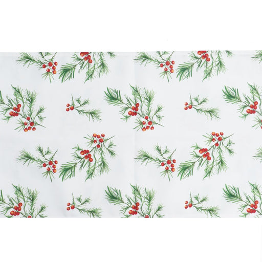 Fir and red berries Christmas table runner – Gisela Graham