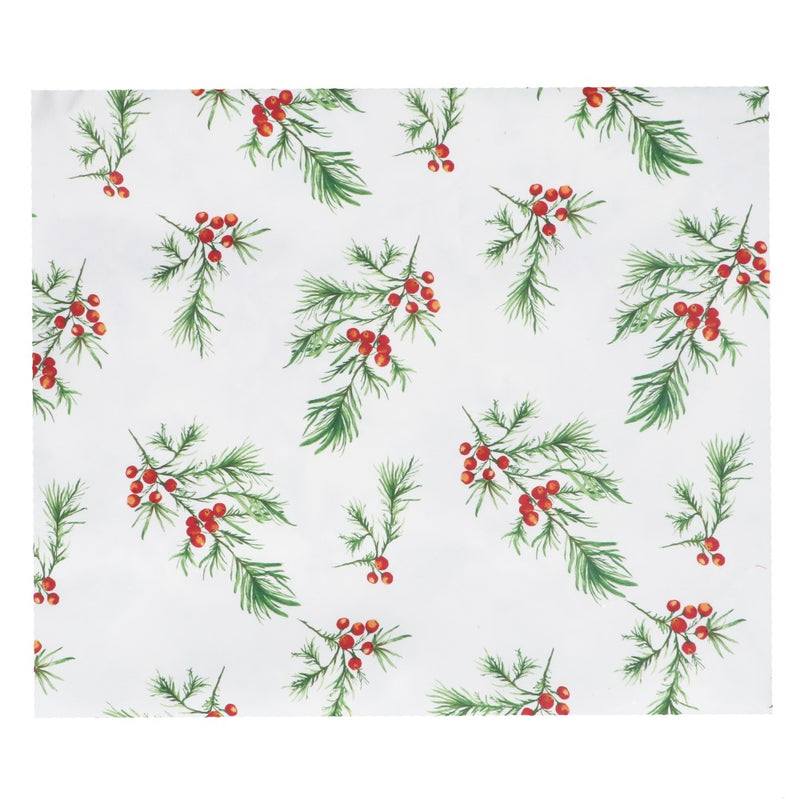 Fir and red berry Christmas tablecloth – Gisela Graham