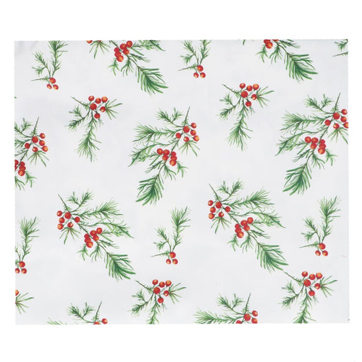 Fir and red berry Christmas tablecloth – Gisela Graham