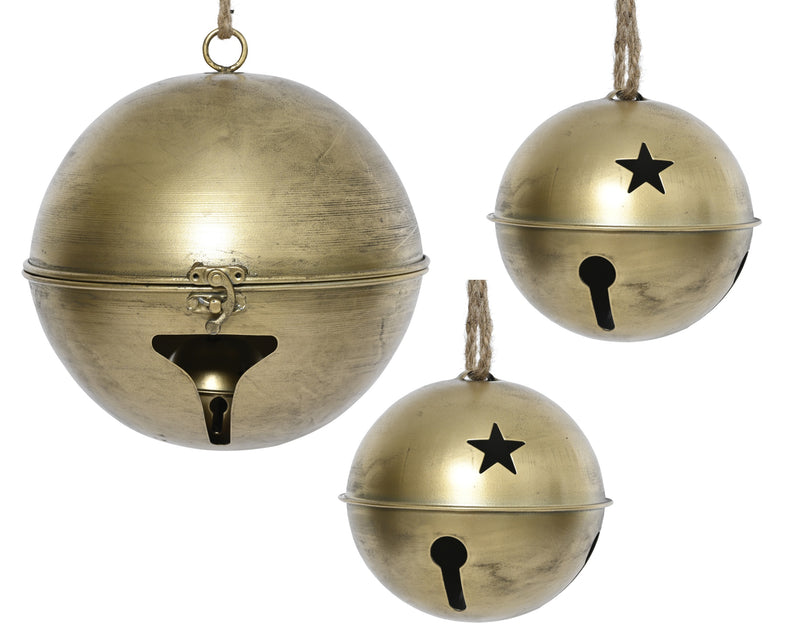 Gold Iron Christmas Bell Size Collection