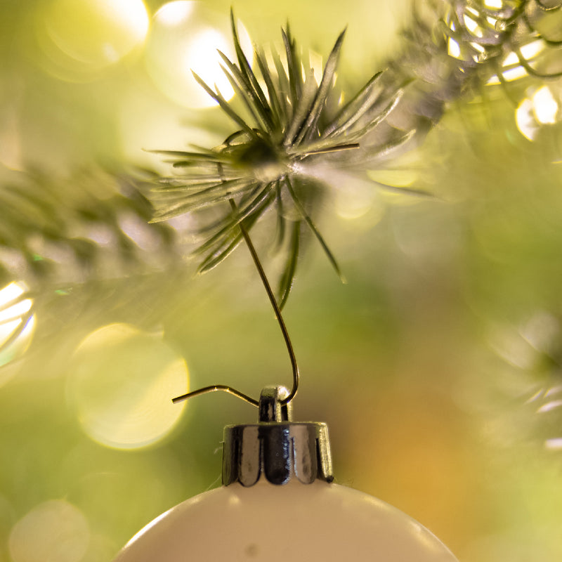 50 Pack Christmas Bauble Hangers metal gold