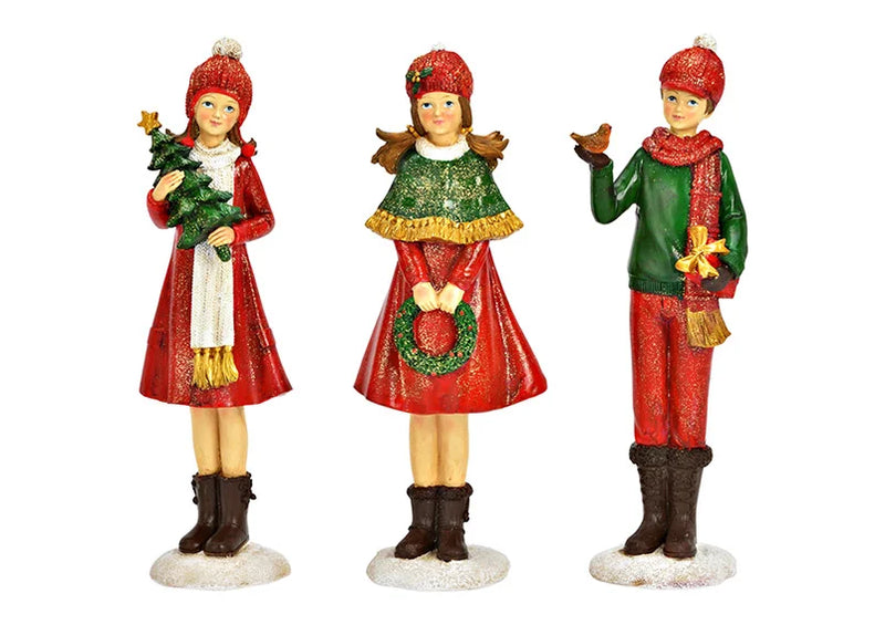 Winter Children Ornament Red (11x30x9cm)