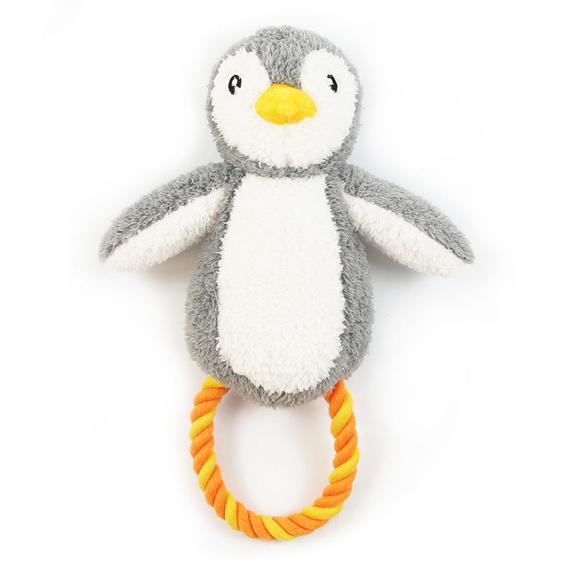 Pebble the Penguin Rope Dog Toy