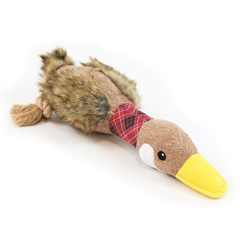 Festive Goose Red Dog Toy