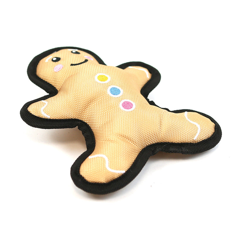 Gingerbread Man Tough Dog Toy