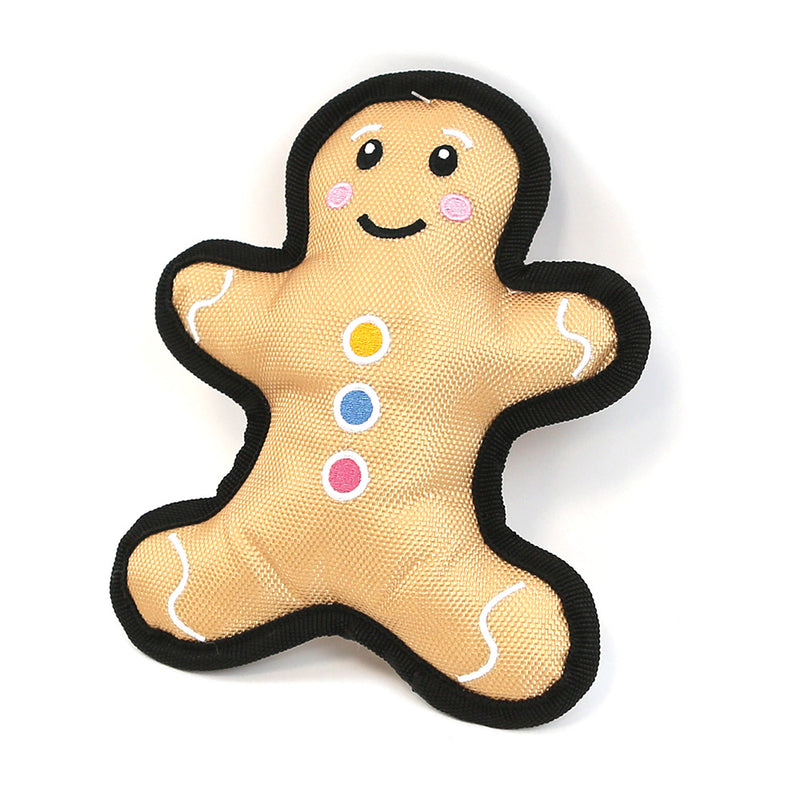 Gingerbread Man Tough Dog Toy