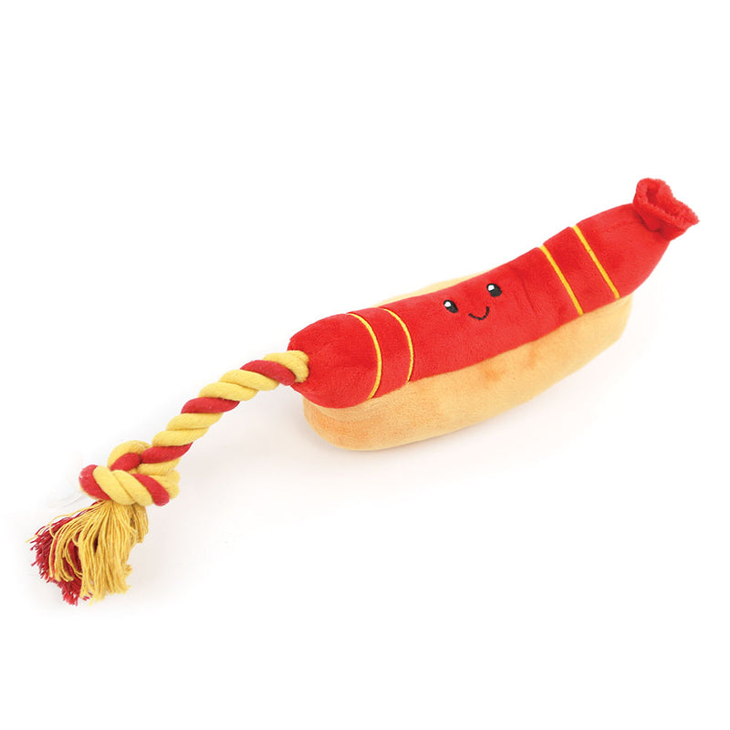 Ropee Hot Dog Dog Toy