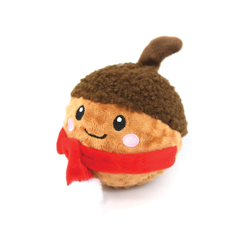 Christmas Chestnut Squeaker Ball Dog Toy
