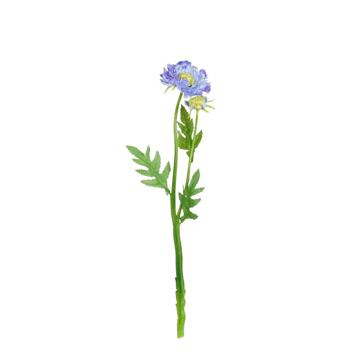 Artificial Scabiosa Decorative Flower - Blue (50x10cm)