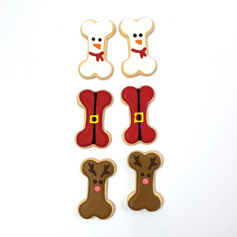 Christmas Bones Festive Dog Biscuits 6pc
