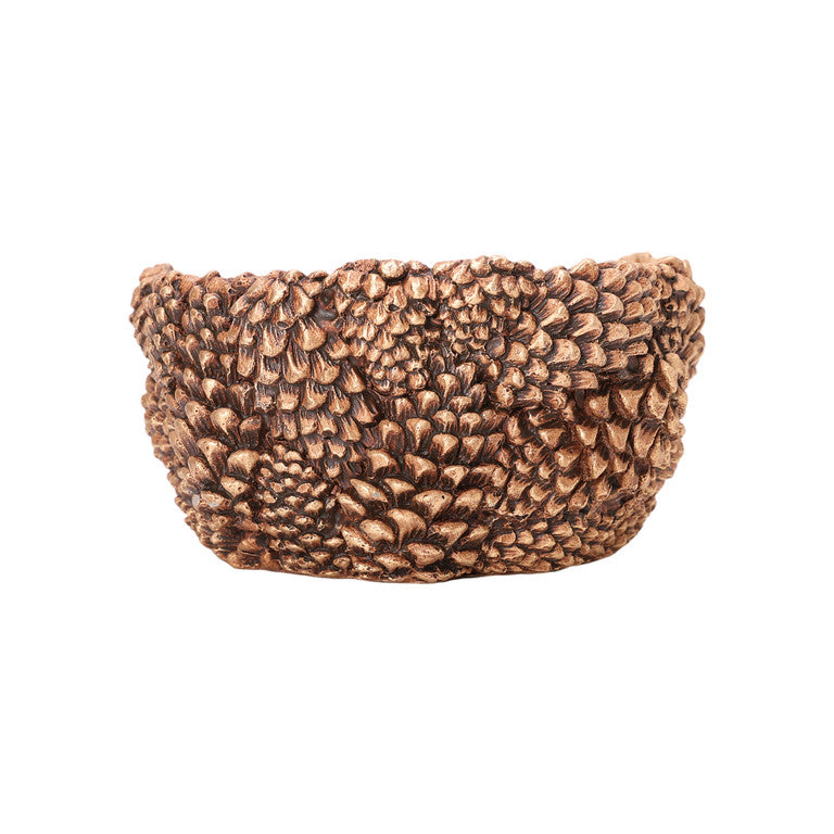Brown Pine Cone Plant Pot 19 cm