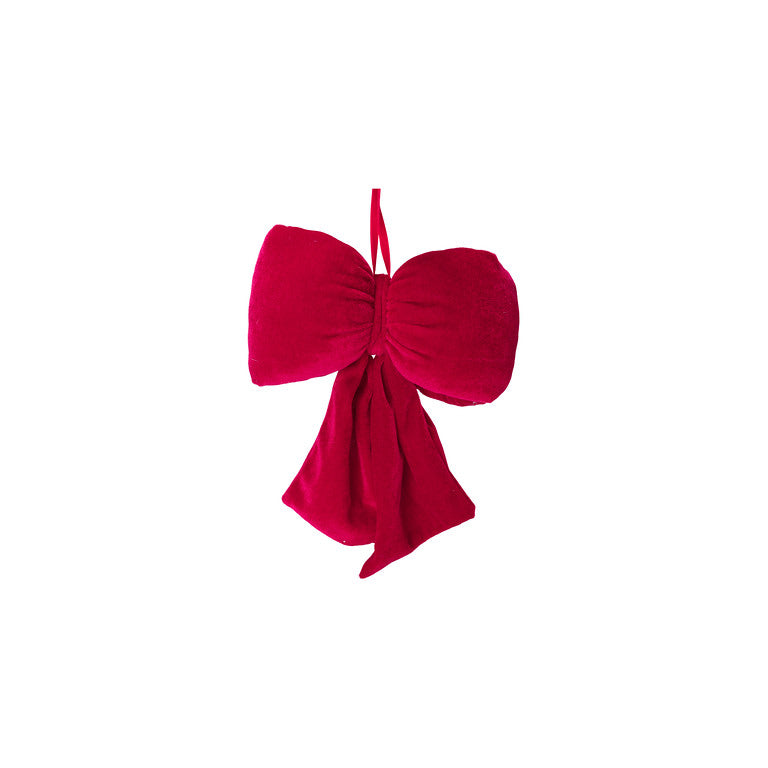 Red Bow Christmas Hanging Decoration 18 cm