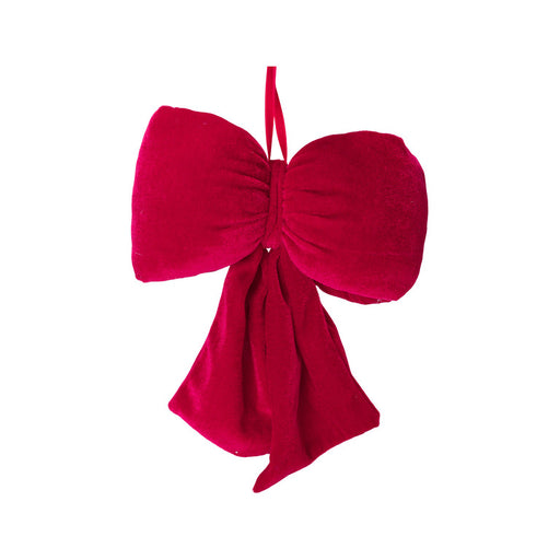 Red Bow Christmas Hanging Decoration 36 cm