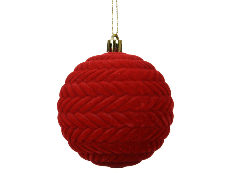 Christmas Bauble PP Christmas Red Round 10 cm