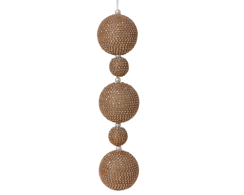Bead Garland Light Brown 8 cm