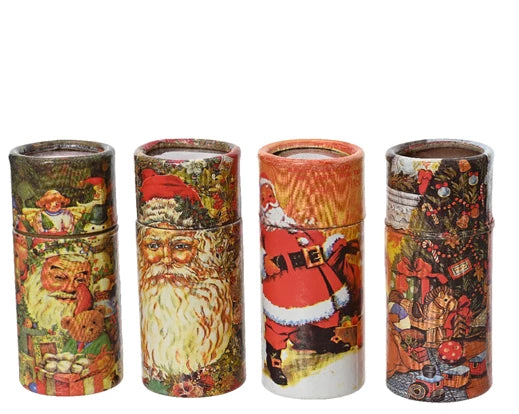 Christmas Matches in Santa Tube 10 cm – 4 Assorted Designs