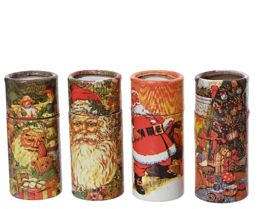 Christmas Matches in Santa Tube 10 cm – 4 Assorted Designs