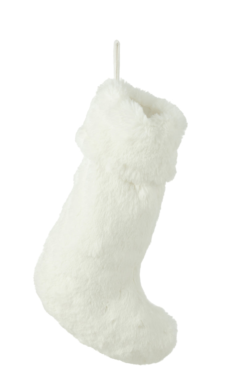 Christmas Stocking Cutie Polyester White 50cm