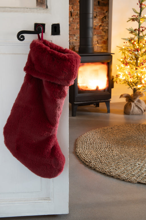 Burgundy Christmas Stocking Hanger