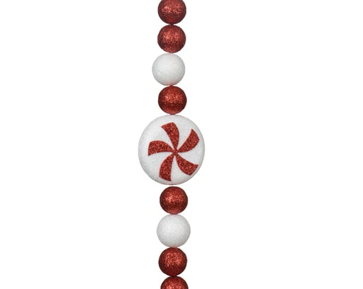 Christmas Candy Garland Red, White (L.180cm)