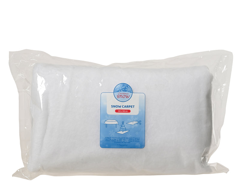 Snow Carpet 250 × 100 cm White Polyester