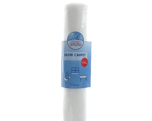 Snow carpet polyester white L.240cm x W.90cm x H.0.2cm