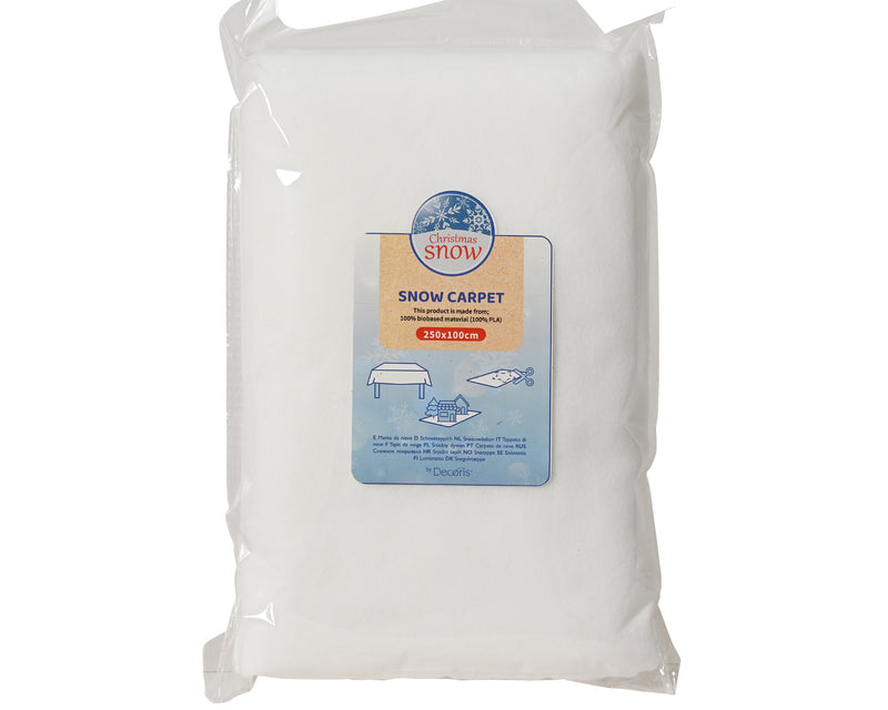 Snow Carpet 250 × 100 cm White Fibre