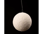 Snowballs Foam Snow Baubles 8 cm with Organza Hanger – Pack of 6
