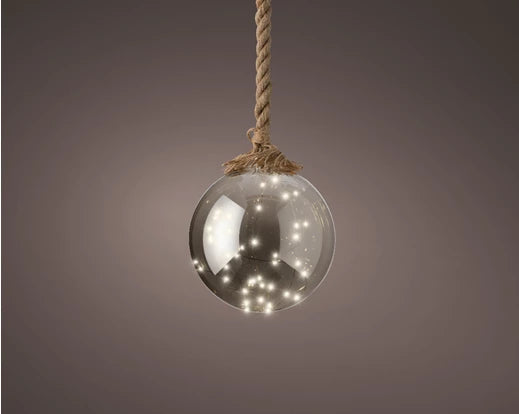 Lumineo Micro LED Ball With Steady Lights | Battery Operated -  Classic Warm(20 cm | 40 LED)