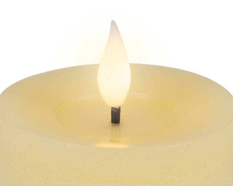 Battery Operated LED Candle Set with Flame Effect - Warm White