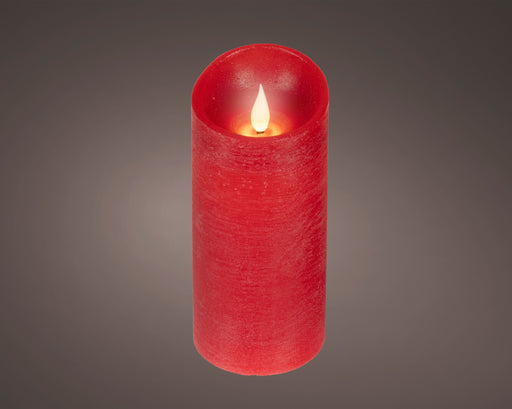 LED Realistic Waving Candle Red 17 cm