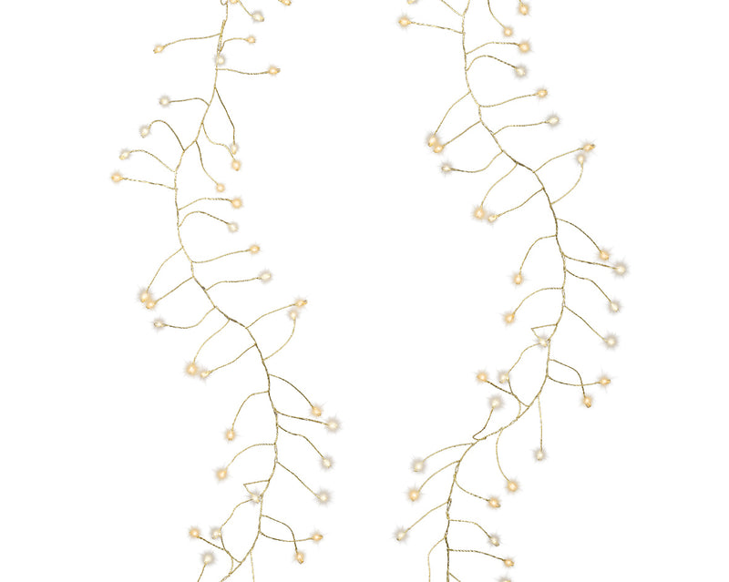 480 Lumineo Micro LED Compact Twinkle Classic Warm and Warm White Christmas Lights With Silver Cable 6m