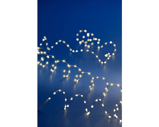 100 Lumineo Micro LED Extra Dense With Lights Steady | Battery Operated (159 cm)