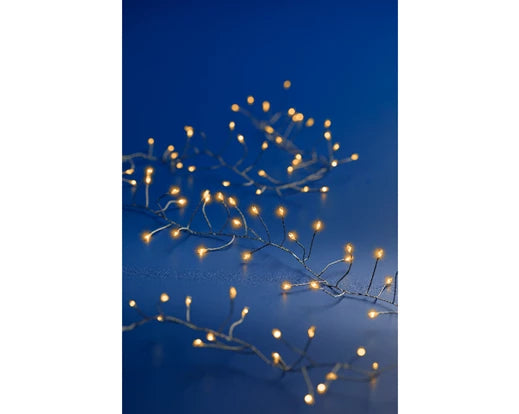 100 Lumineo Micro LED Compact Lights Steady| Battery Operated - Classic Warm 120cm