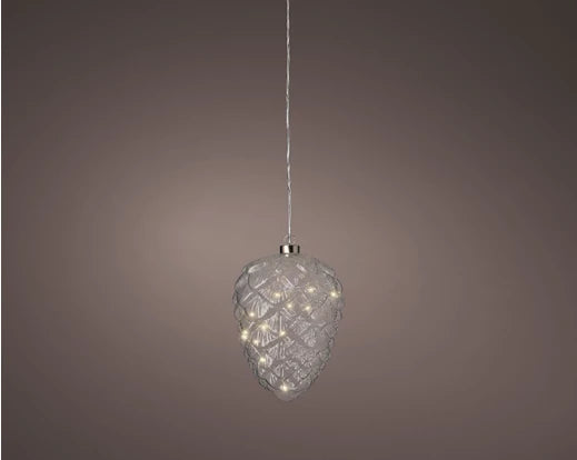 Lumineo Micro Steady Pinecone LED | Battery Operated - Warm White (21x15cm)