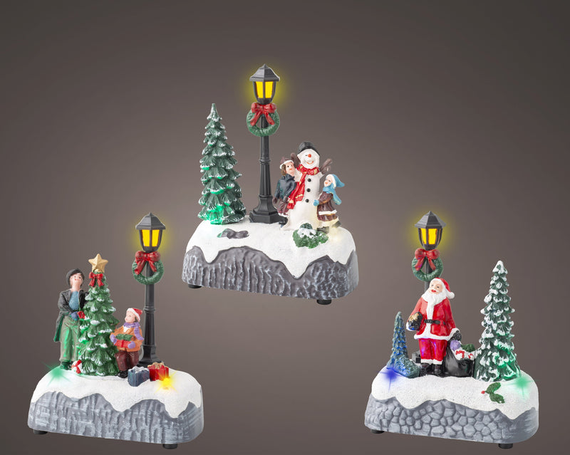 Battery Operated LED Christmas Tree Scene
