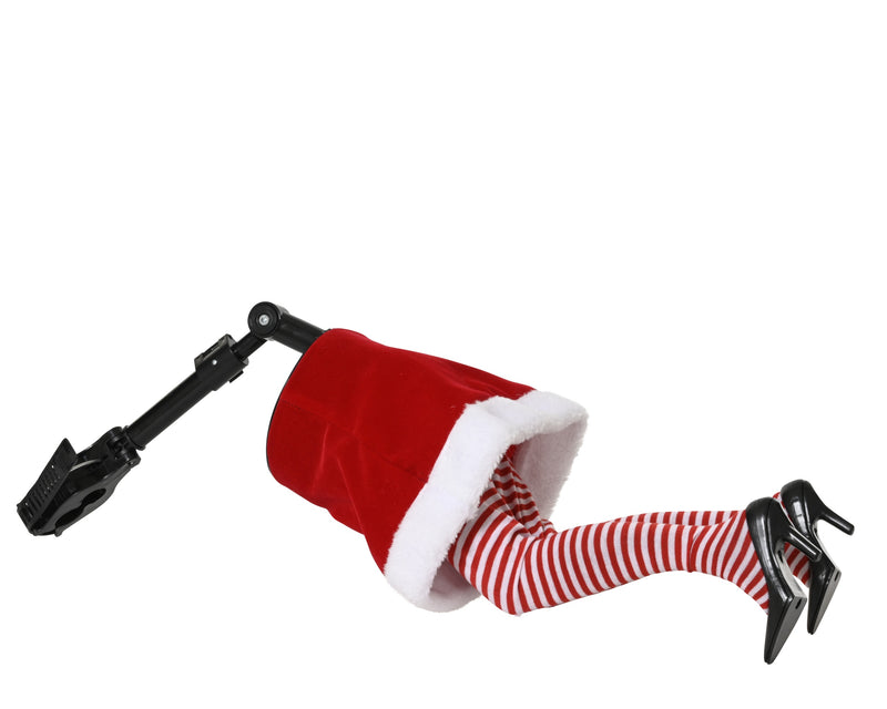 Animated Kicking Legs - Mrs. Claus Tree Decoration - Battery Operated