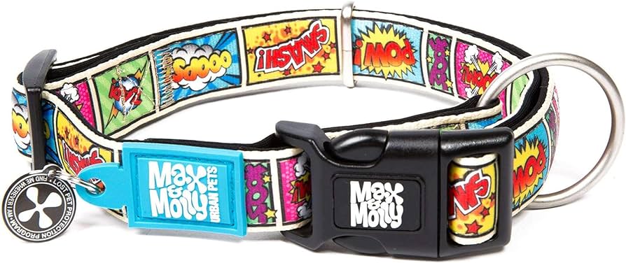 Max and Molly Comic Smart ID Collar XS