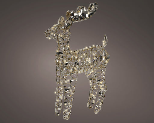 LED Reindeer Frame Gold 66 cm