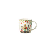 White Ceramic Nutcracker Mug