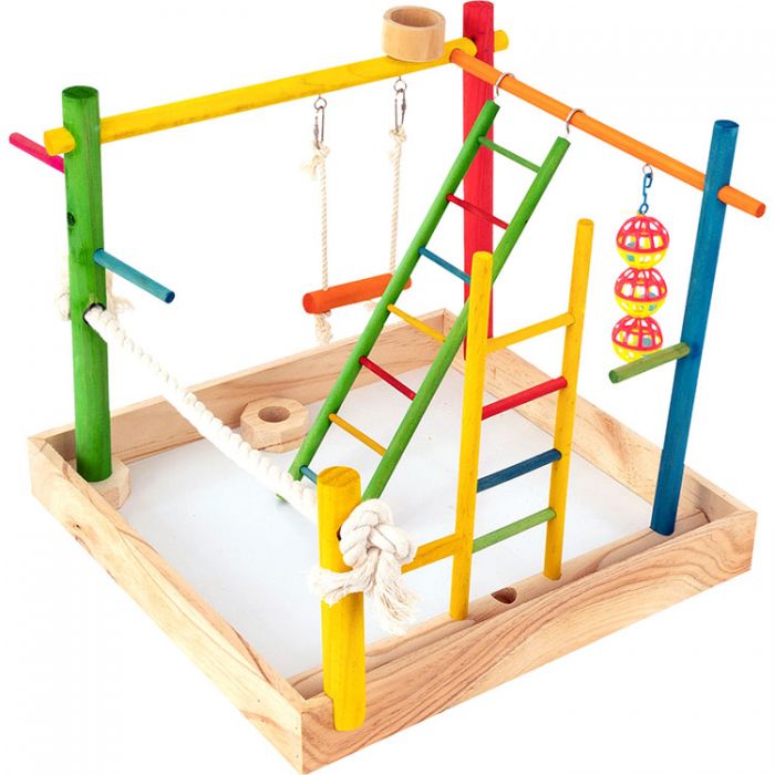 Pawise 3-in-1 Bird Toy Playground (38 x 38 x 33 cm)