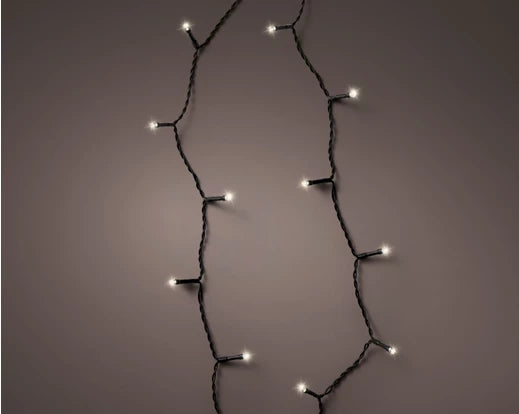 96 Lumineo Durawise Battery Christmas Lights Warm White LED 7.1M Black Cable Suitable For Indoor & Outdoor Use