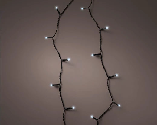 192 Lumineo Durawise Battery Christmas Lights Cool White LED 14.3M Black  Cable Suitable For Indoor & Outdoor Use